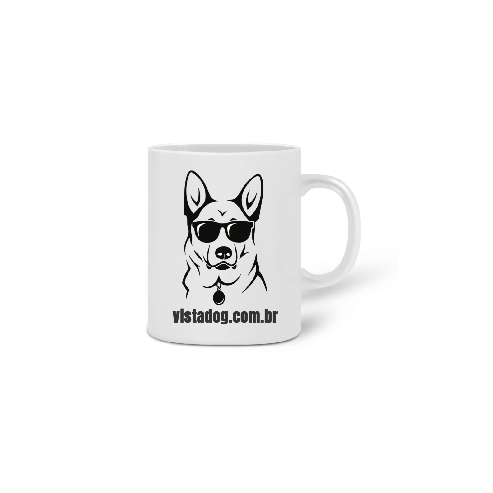 Vista Dog caneca