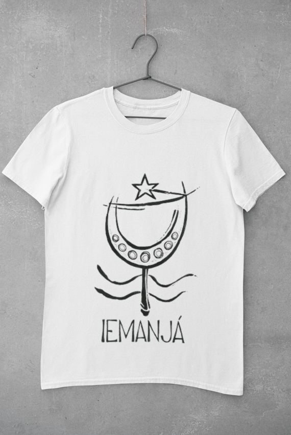 Camiseta da Orixá Iemanjá (Modelo Plus Size)