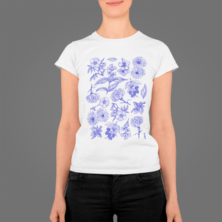 Nome do produtoBLUE FLOWERS BABYLONG