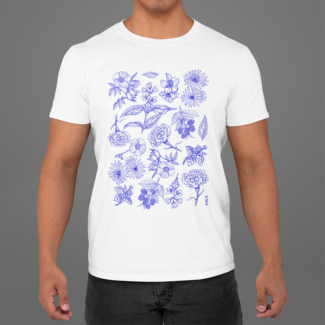 Nome do produto: Blue Flowers Kawlin