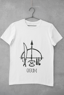 Camiseta Orixá Ogum (Modelo Plus Size)