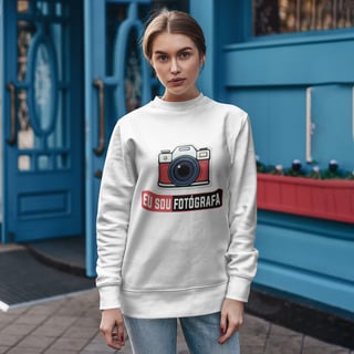 Nome do produto Blusão moletom - SOU FOTÓGRAFA