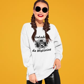 Nome do produto Blusão moletom - CONTADORA DE HISTORIAS