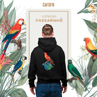 Nome do produtoMoletom com capuz - Passarinhô