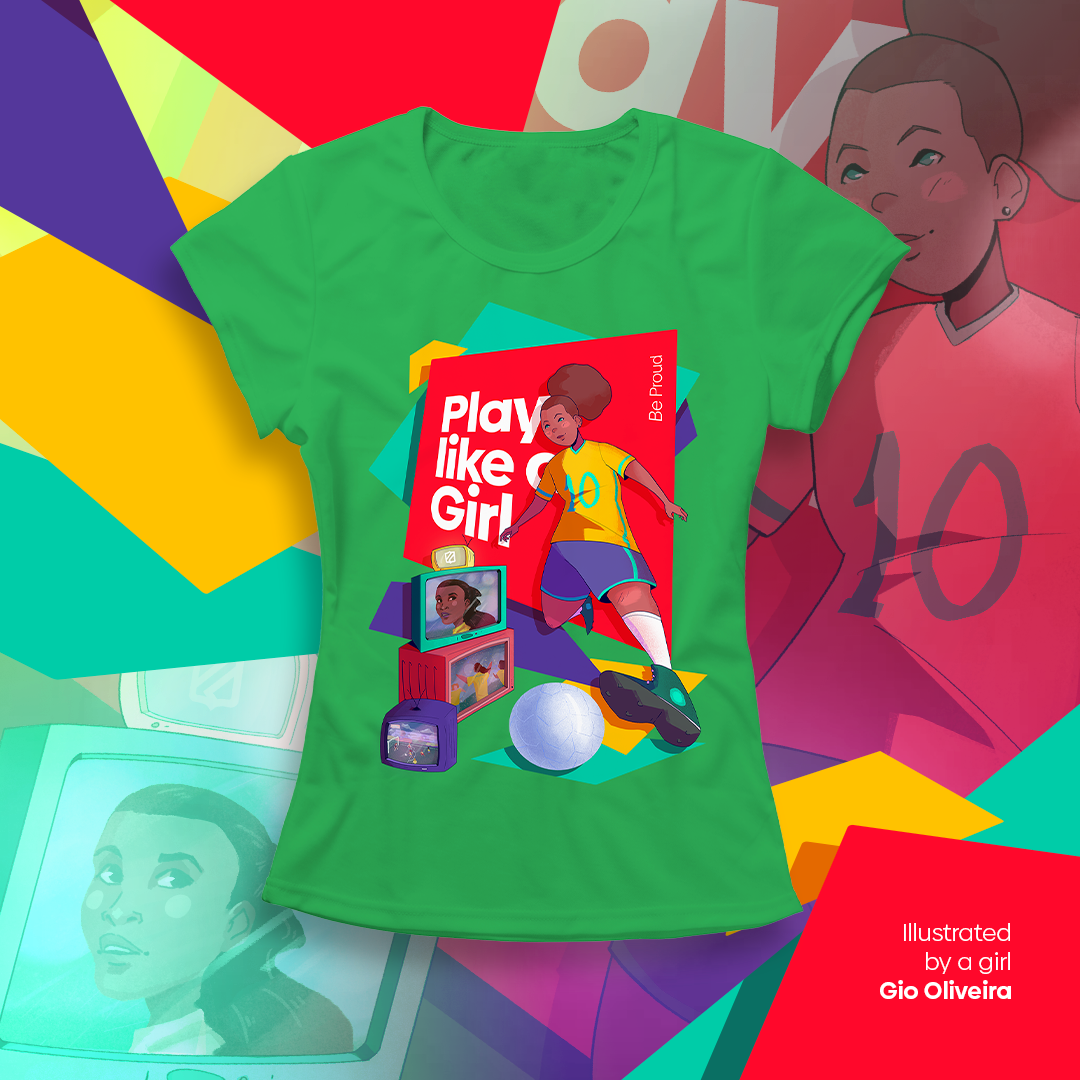 Nome do produto: Soccer - Play Like a Girl (baby long)