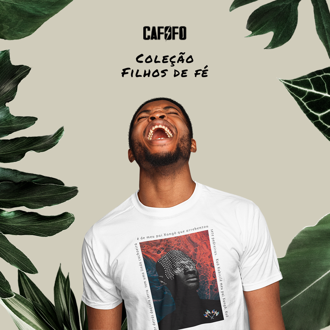 Nome do produto: Camiseta - Filhos de Fé - Xangô 