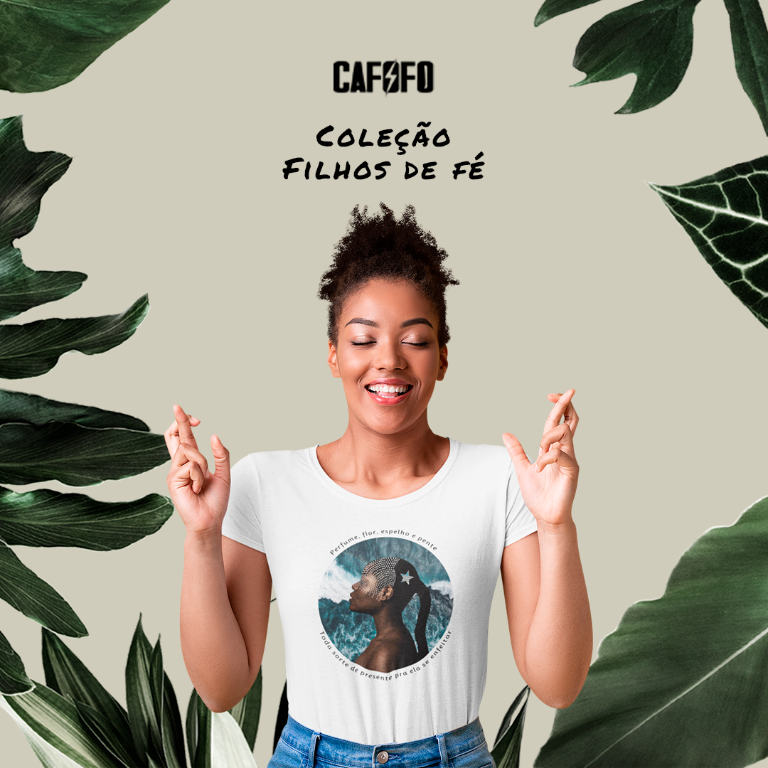 Nome do produto: Camiseta - Filhos de Fé - Iemanjá