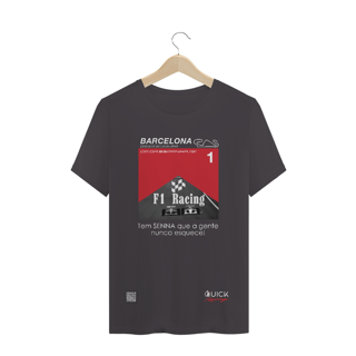 Nome do produto T-Shirt Estonada Quick Racing | O duelo Olho no olho no retão de barcelona 1991.