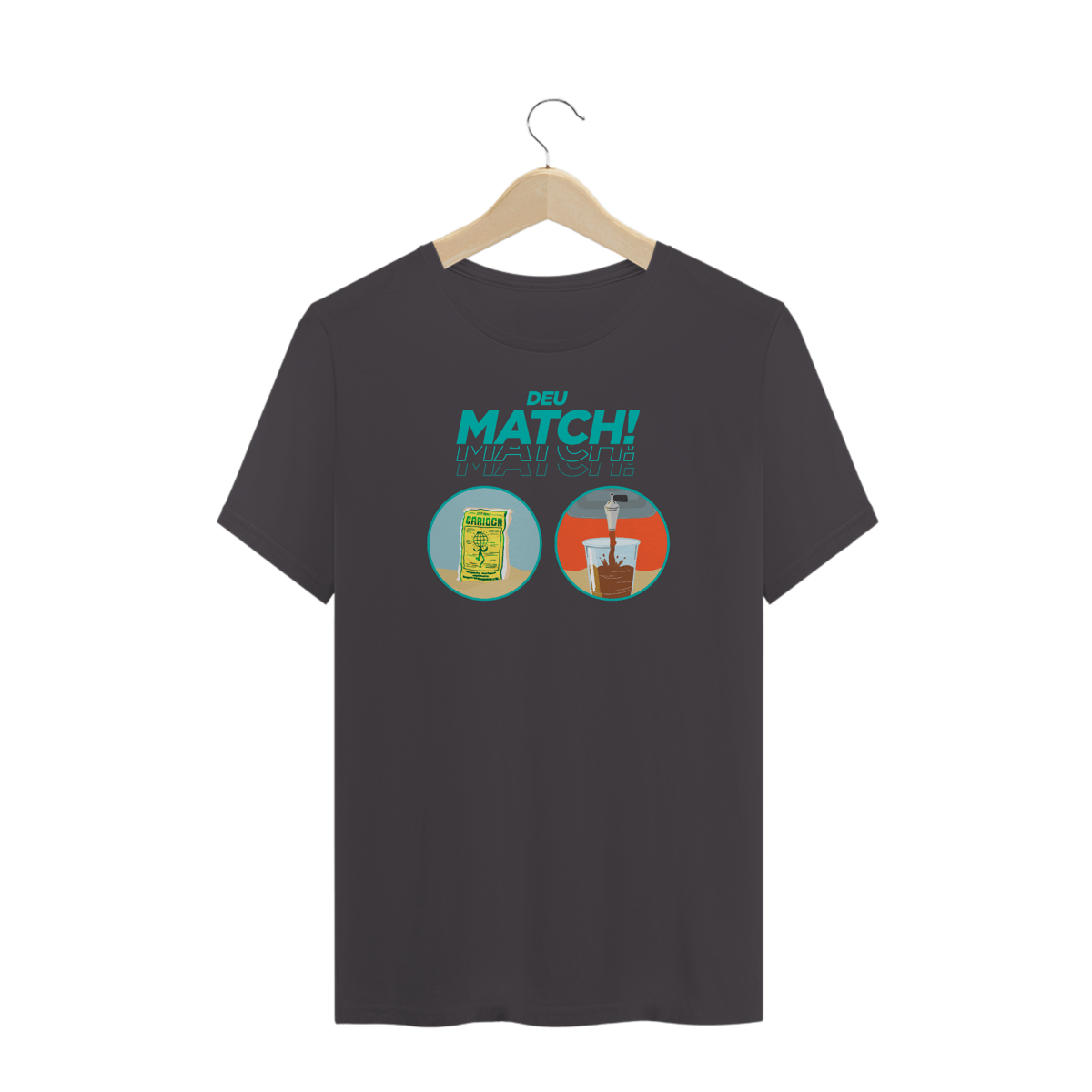 Nome do produto: Mate com Biscoito Globo / T-Shirt Prime Masculina Cinza estonada