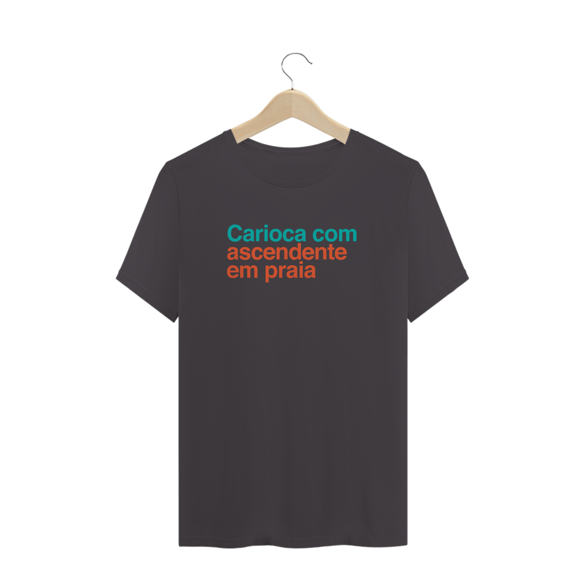 Nome do produto: Signo Carioca / T-Shirt Prime Masculina Cinza estonada