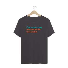 Nome do produto  Signo Carioca / T-Shirt Prime Masculina Cinza estonada