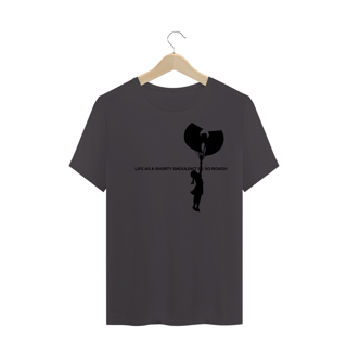 Nome do produtoCamiseta de Malha ESTONADA Pré-Lavada Wu Tang Clan Life as a shorty