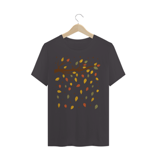 Nome do produto Camiseta Masculina Estonada Estampa Folhas Outono