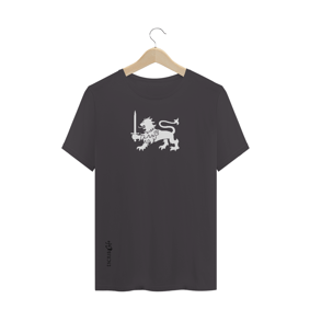 Camiseta envelhecida Leão Branco