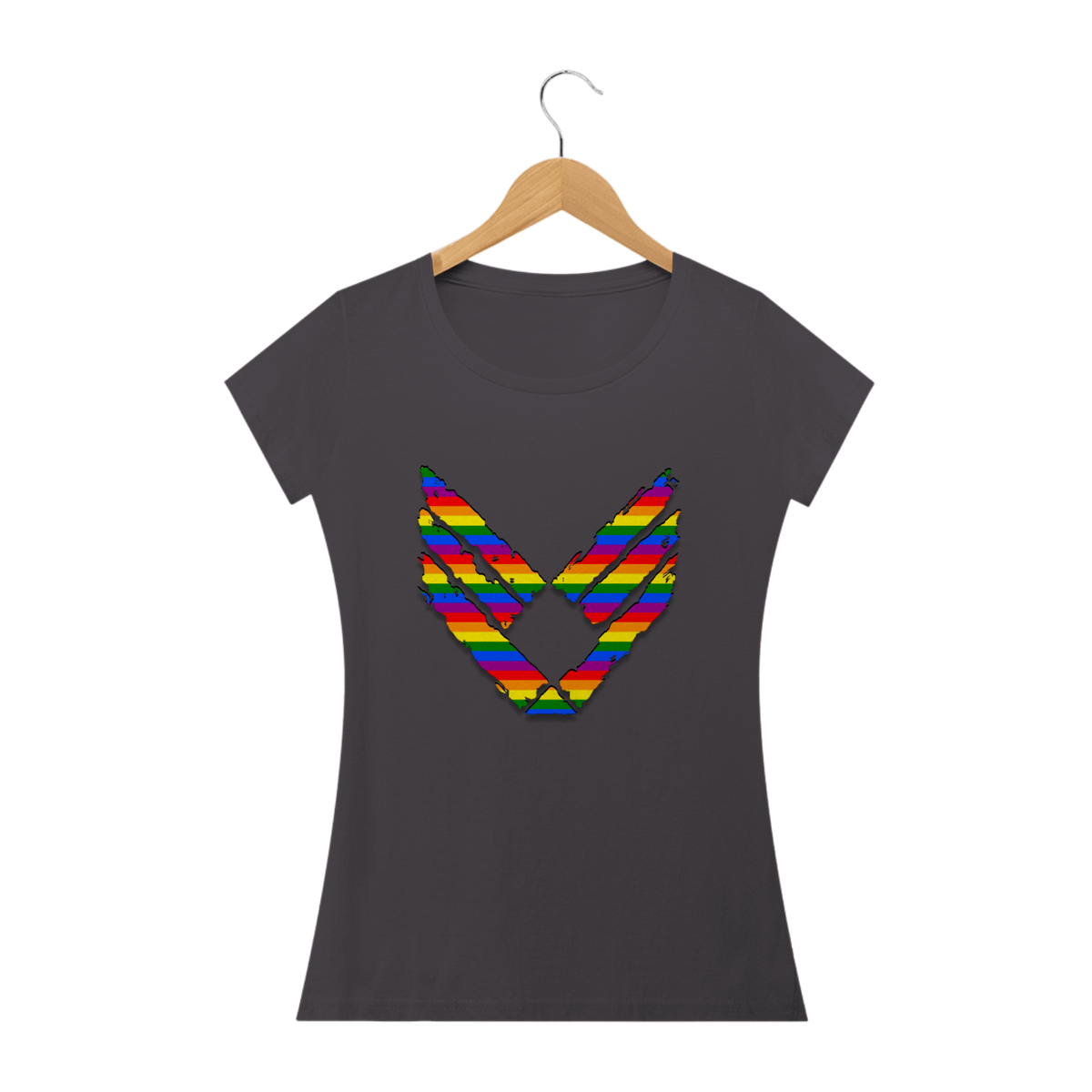 Nome do produto: Rainbow flag 2 babylook