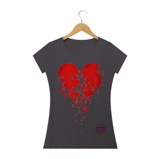 Nome do produtoCoração! Camisa Feminina Estonada