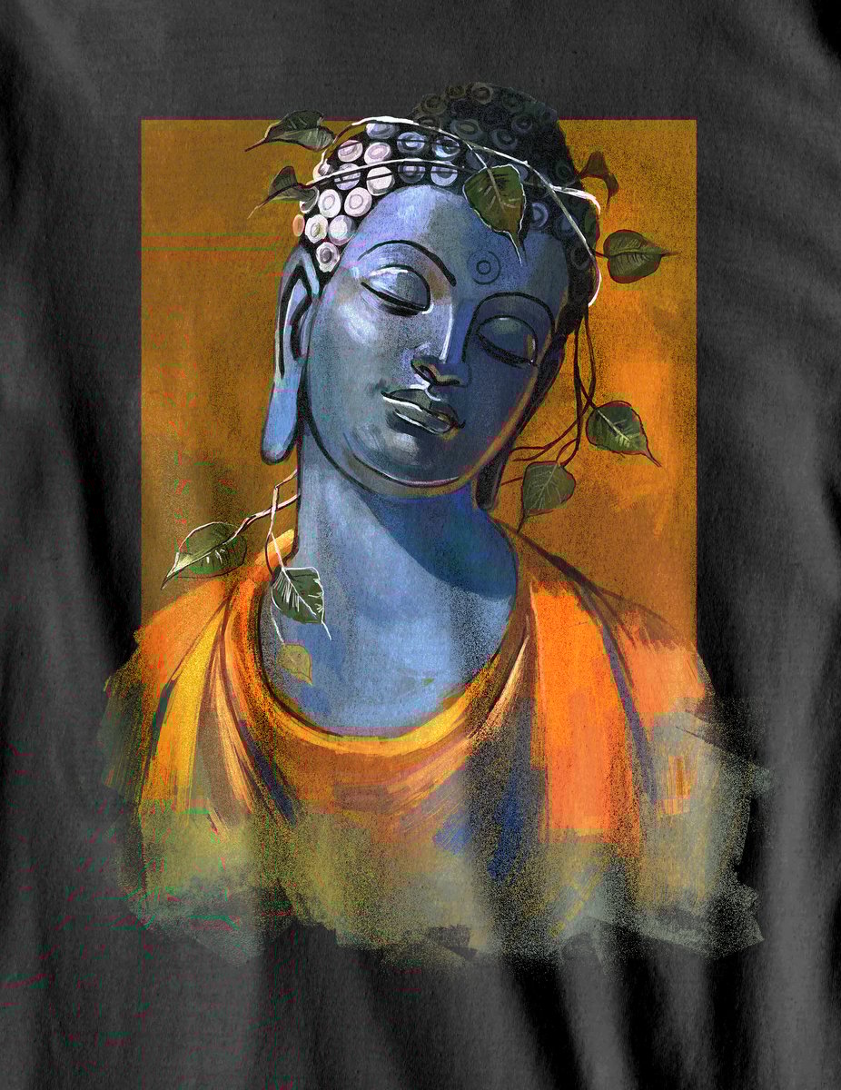 Nome do produto: Camiseta Estonada - O Buda Azul - (unissex)