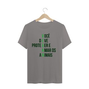 Nome do produtoCamiseta Vegana - Você deve proteger e amar os animais