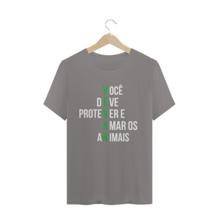 Nome do produtoCamiseta Vegana Você deve proteger e amar os animais