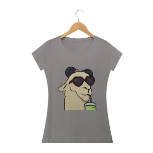Nome do produtoCamiseta Feminina Sticker Lhama