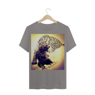 Nome do produto TIGRE SIBERIANO ATACANDO URSO PARDO - DESENHO