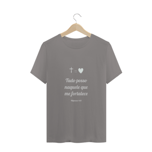 Nome do produtoCAMISETA T-SHIRT - TUDO POSSO NAQUELE QUE ME FORTALECE