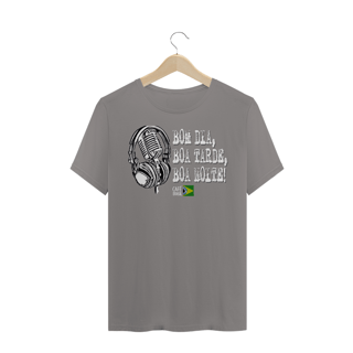 Nome do produto Camiseta Bom dia, Boa Tarde. Boa noite com fone