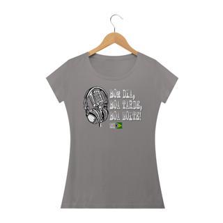 Nome do produto Camiseta Bom dia, boa tarde, boa noite com fone