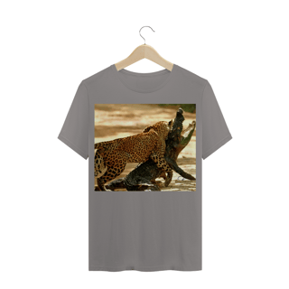 Nome do produto LEOPARDO INDIANO ATACANDO CROCODILO MUGGER