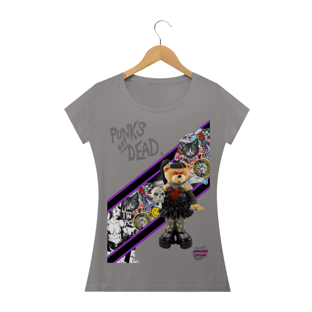 Nome do produtoPunk's Not Dead!!!! Camisa Feminina Baby Long Quality