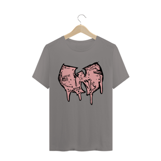 Nome do produtoCamiseta de Malha Quality Wu Tang Clan Logo Draw Grafite Rosa
