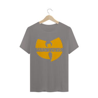 Nome do produtoCamiseta de Malha Quality Wu Tang Clan Logo Texto Tradicional Amarelo