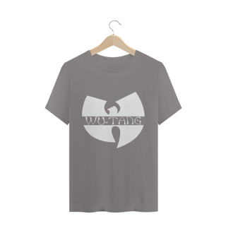 Nome do produtoCamiseta de Malha Quality Wu Tang Clan Logo Texto Tradicional Branco