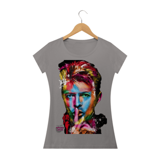 Nome do produtoDavid Bowie! Camisa Feminina Baby Long Quality