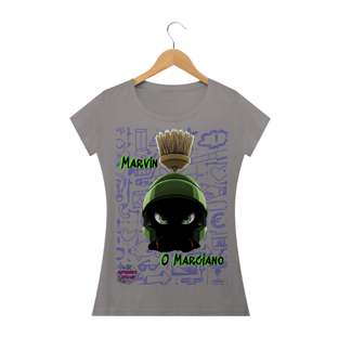 Nome do produtoMarvin O Marciano! Camisa Feminina Baby Long Quality