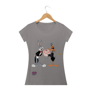 Nome do produtoPernalonga e Patolino! Camisa Feminina Baby Long Quality