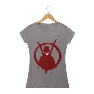 Nome do produtoCamiseta Baby Long Feminina - V de Vingança