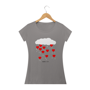 Nome do produtoChuva de Corações, Camiseta Feminina, Bluza.com.br