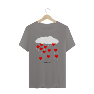 Nome do produtoChuva de Corações, Camiseta Masculina, Bluza.com.br