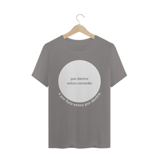 Nome do produtocamiseta feminina - por dentro estou cansada