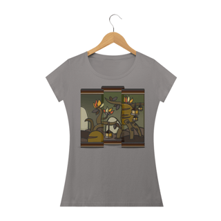 Nome do produto Camiseta baby Long Quality Feminina Estampa Quadro Artístico
