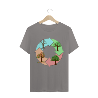 Nome do produto Camiseta Quality Masculina Estampa Ciclo de vida das árvores