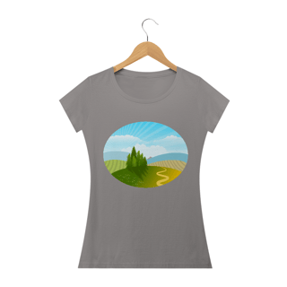 Nome do produto Camiseta Baby Long Quality Estampa Desenho Natureza