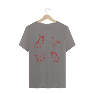 Nome do produto Camiseta Quality Estampa Desenho com 4 Borboletas