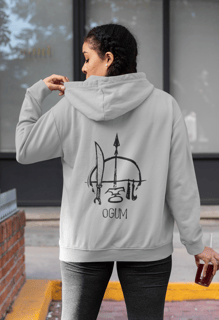 Nome do produto Moletom de Zíper Unisex Orixá Ogum 