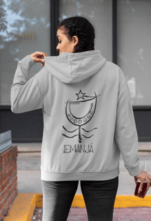 Nome do produto Moletom de Zíper Unisex Orixá Iemanjá