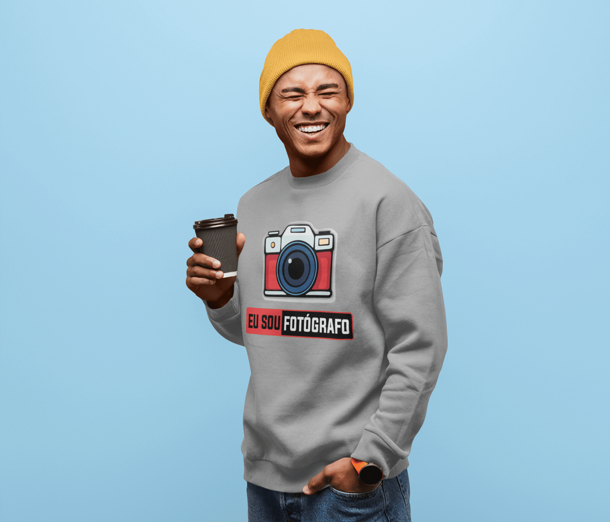 Nome do produto: Blusão moletom - EU SOU FOTOGRAFO