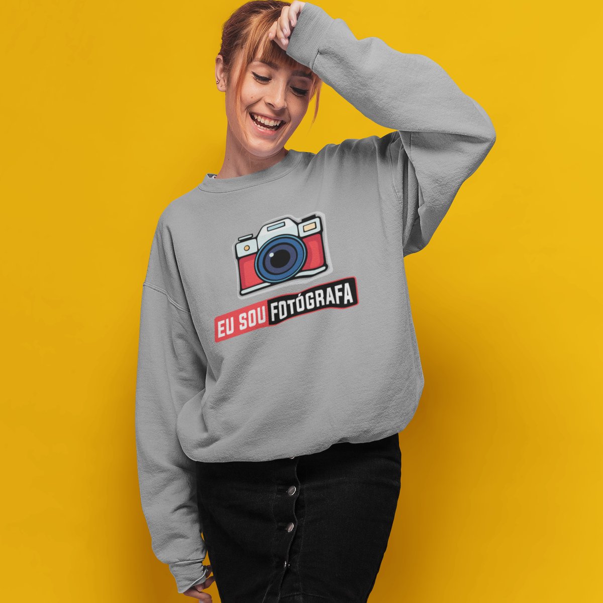Nome do produto: Blusão moletom - SOU FOTÓGRAFA