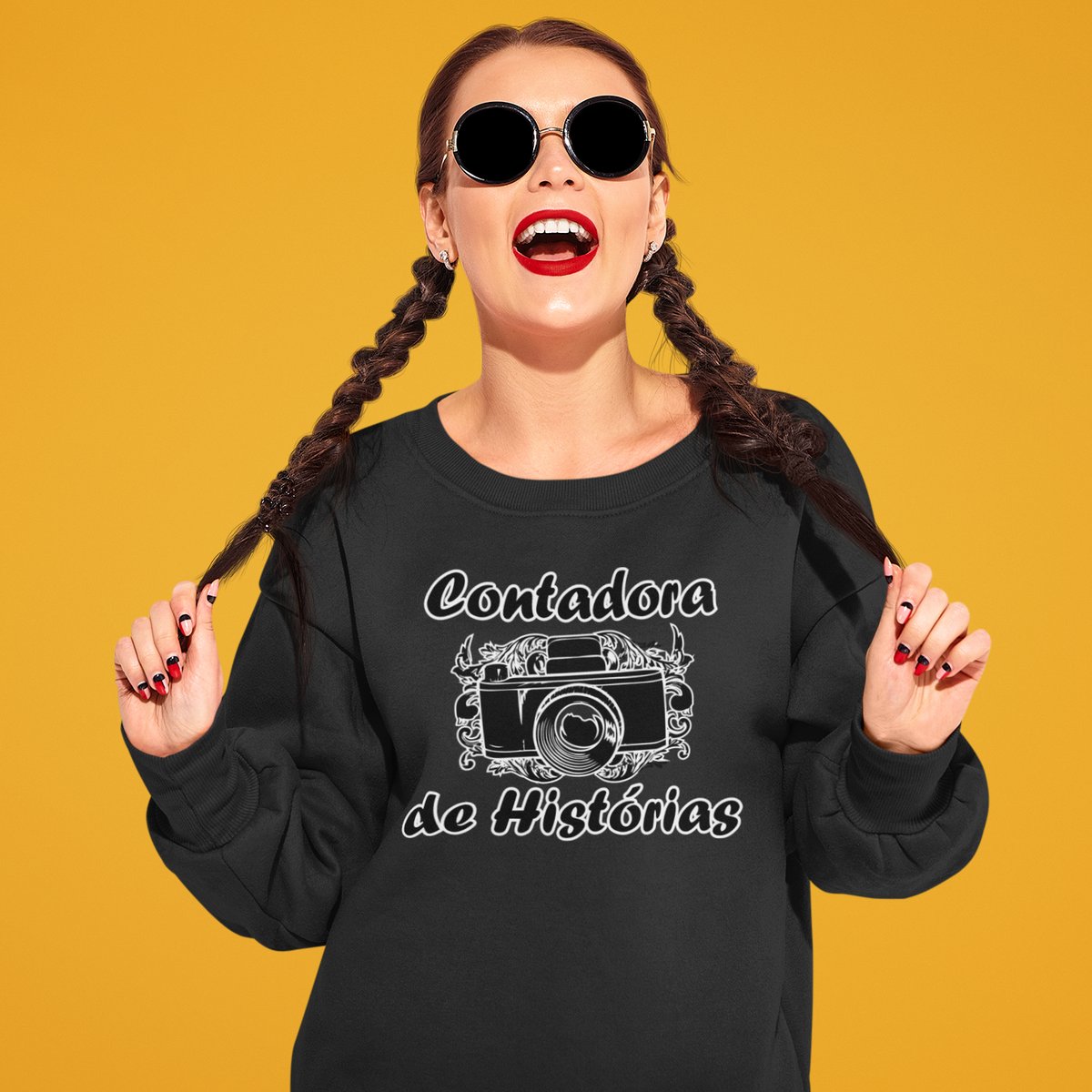 Nome do produto: Blusão moletom - CONTADORA DE HISTORIAS