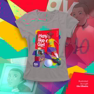 Nome do produto Soccer - Play Like a Girl (baby long)